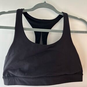 Black Sport Bra Lululemon size 10